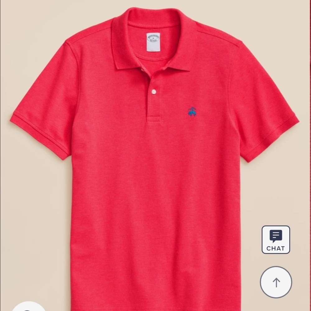 Brooks Brothers Golden Fleece Stretch Supima Coral Polo Shirt